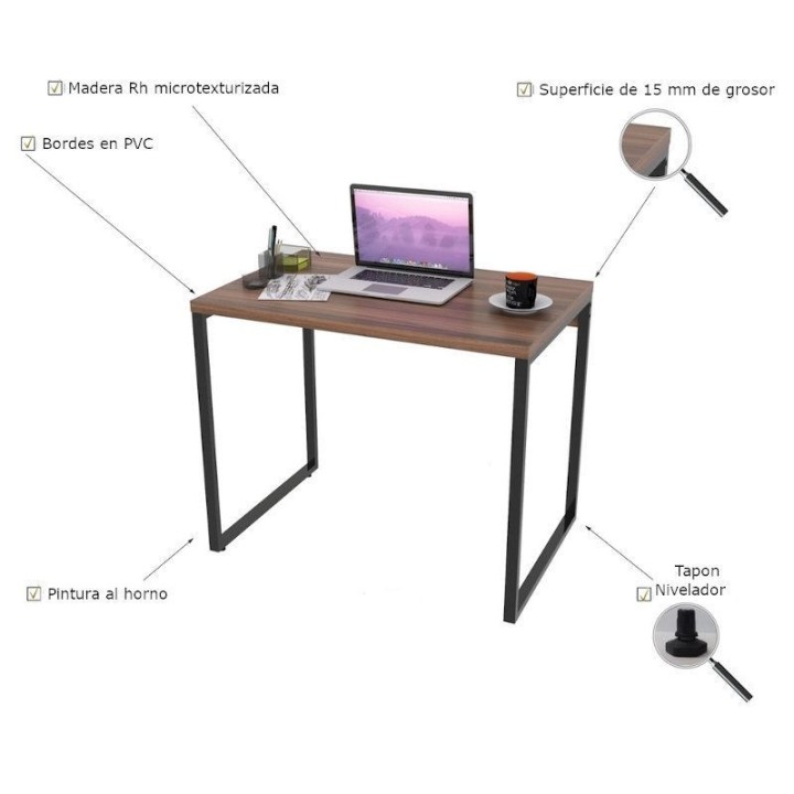 Escritorio para computadora Irena, 90cm largo, 45cm ancho