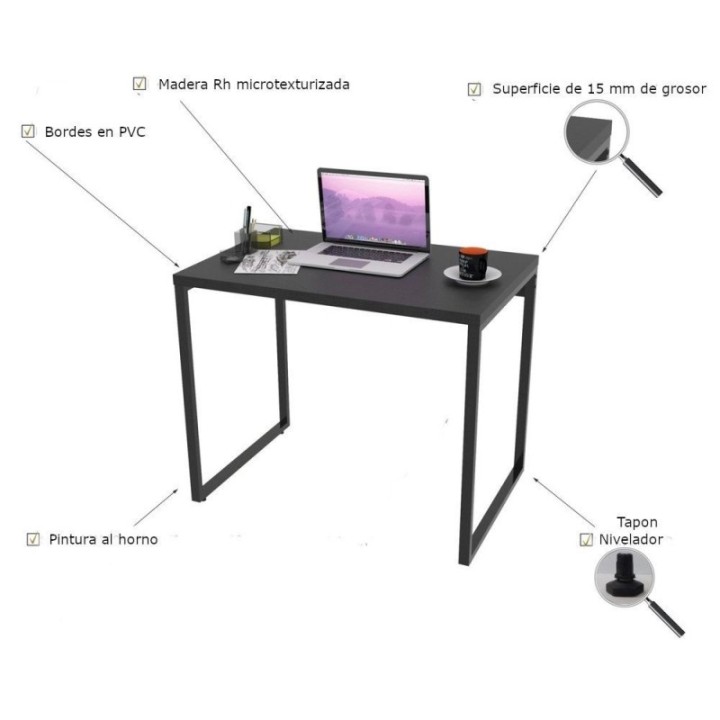 Escritorio para computadora Irena, 90cm largo, 45cm ancho