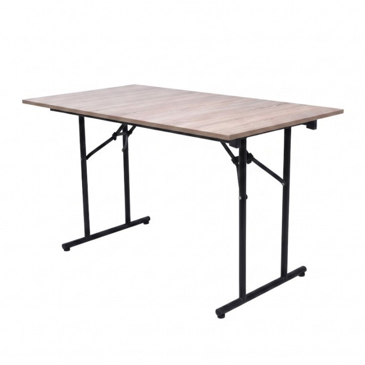Mesa de Reuniones Apilable 180x60 cm Madera RH Negra Myp Company - Escritorio Elegante para Sala de Juntas