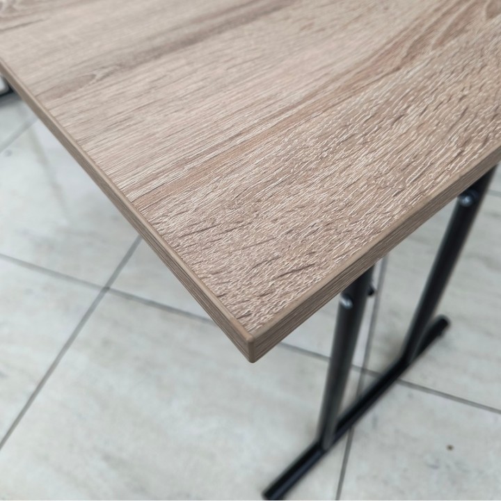 Mesa de Reuniones Apilable 180x60 cm Madera RH Negra Myp Company - Escritorio Elegante para Sala de Juntas