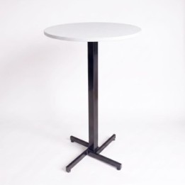 Mesa Alta para Bar Redonda 60 cm Myp Company - Altura 100 cm Madera RH Cafetería Optimización de Espacios