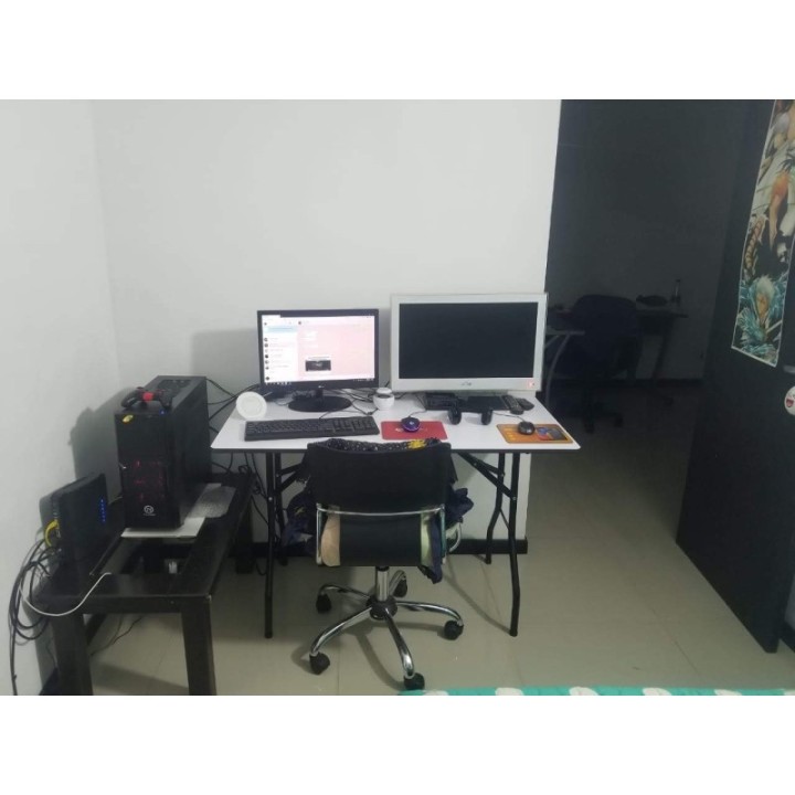 Mesa plegable como escritorio para computadora de 120cm