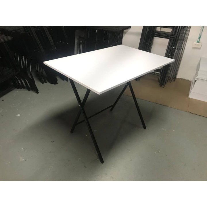 Escritorio blanco plegable mesa para computadora de 90cm