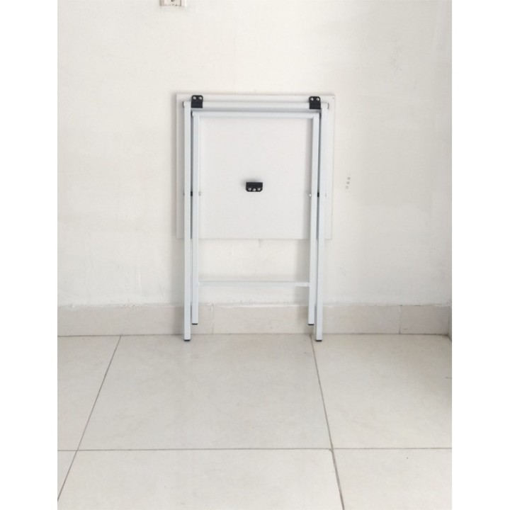 Mesita de noche moderna auxiliar plegable de 48cmX65cm(alto) Blanca