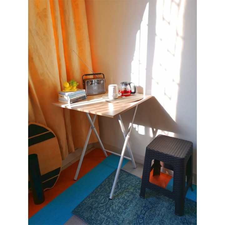 Mesa Escritorio Plegable Tabaquillo-Blanco 60x60x75 | MYP COMPANY