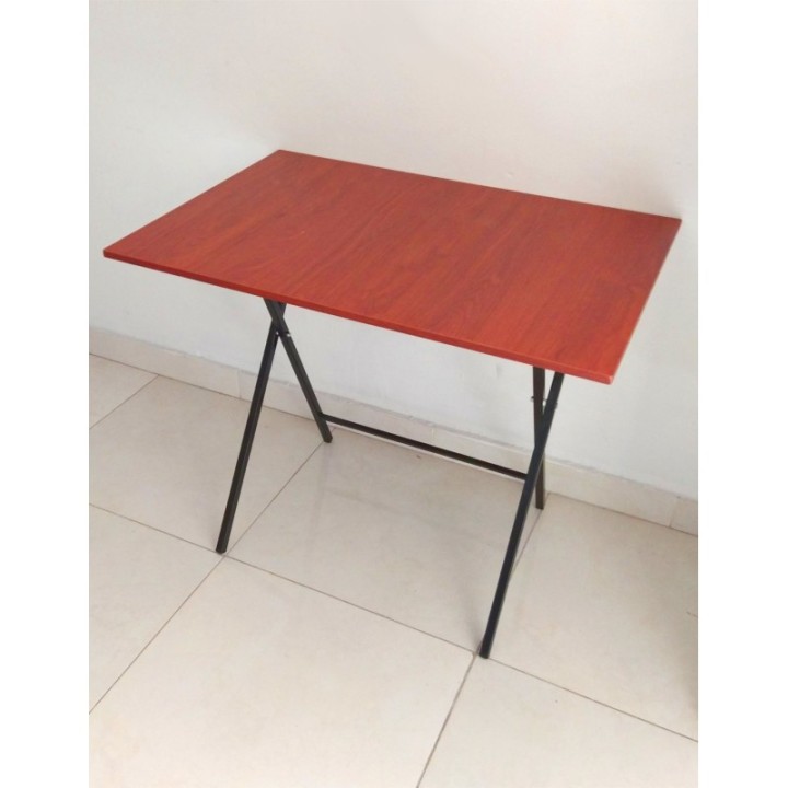 Mesa Escritorio Plegable Cedro Y Negro 90cm