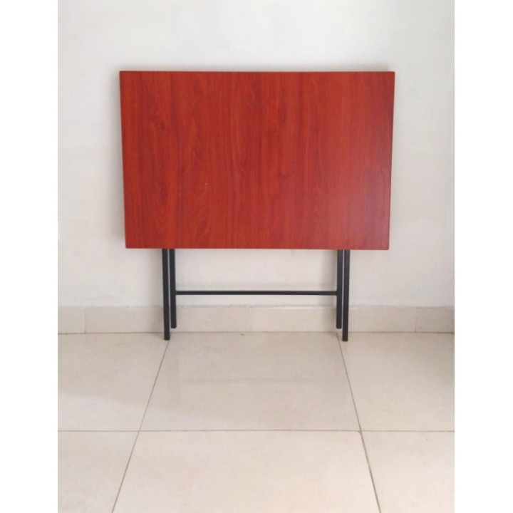 Mesa Escritorio Plegable Cedro Y Negro 90cm
