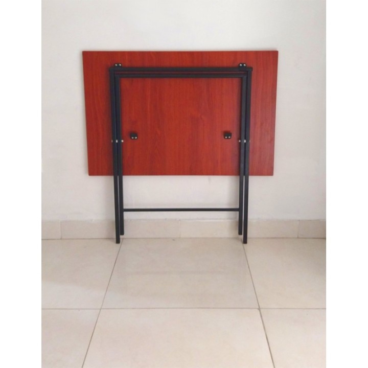 Mesa Escritorio Plegable Cedro Y Negro 90cm
