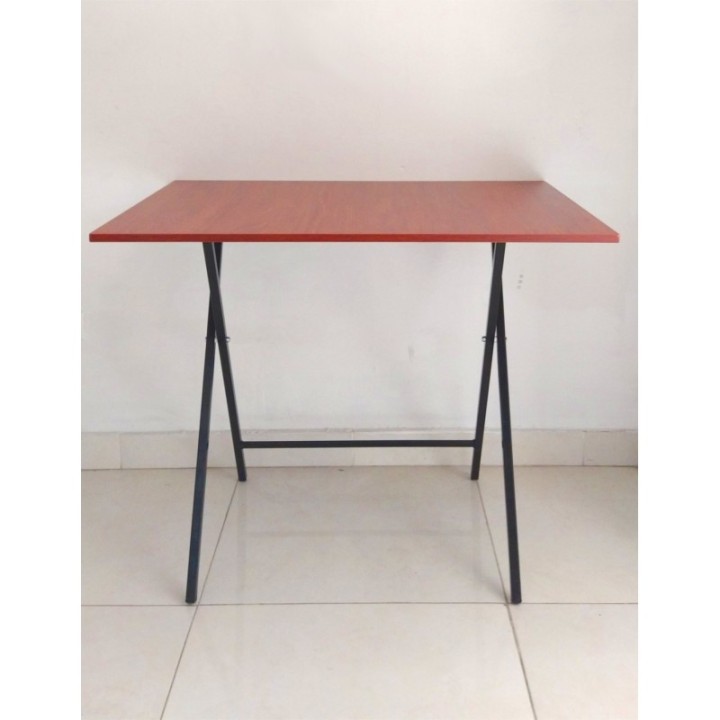 Mesa Escritorio Plegable Cedro Y Negro 90cm