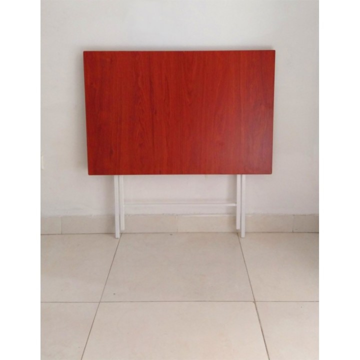 Mesa Escritorio Plegable Cedro Y Blanco 90cm