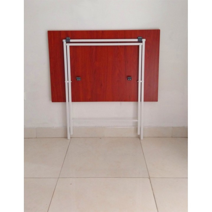 Mesa Escritorio Plegable Cedro Y Blanco 90cm