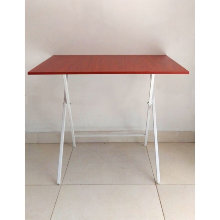 Mesa Escritorio Plegable Cedro Y Blanco 90cm