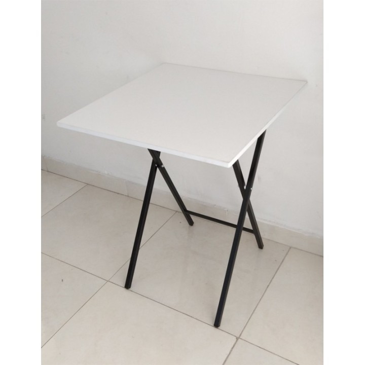 Mesa Escritorio Plegable Blanco y Negro 60cm