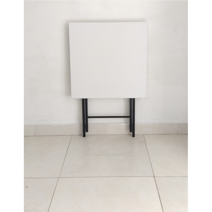 Mesa Escritorio Plegable Blanco y Negro 60cm