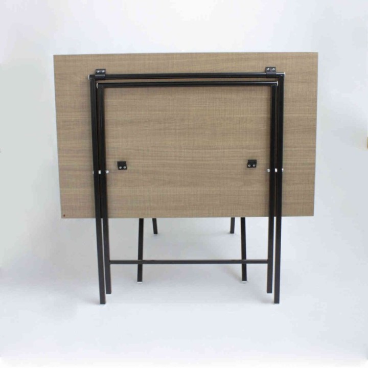 Mesa Escritorio Plegable Mallado Y Negro 90cm