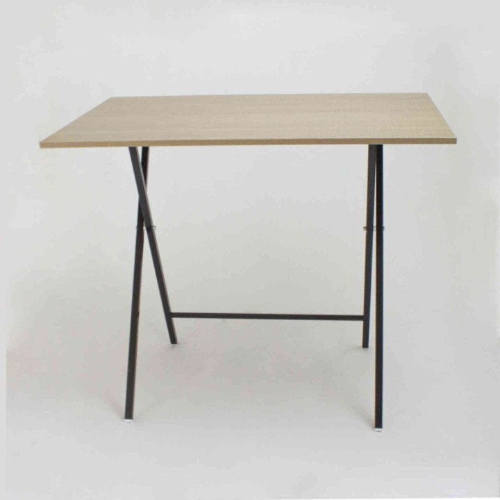 Mesa Escritorio Plegable Mallado Y Negro 90cm