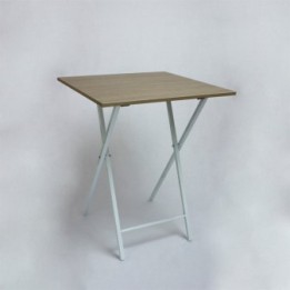 Mesa Escritorio Plegable Mallado y Blanco 60cm