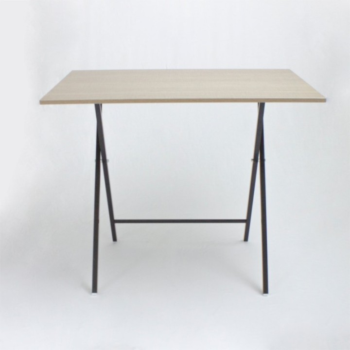 Mesa Escritorio Plegable Mallado Y Negro 90cm