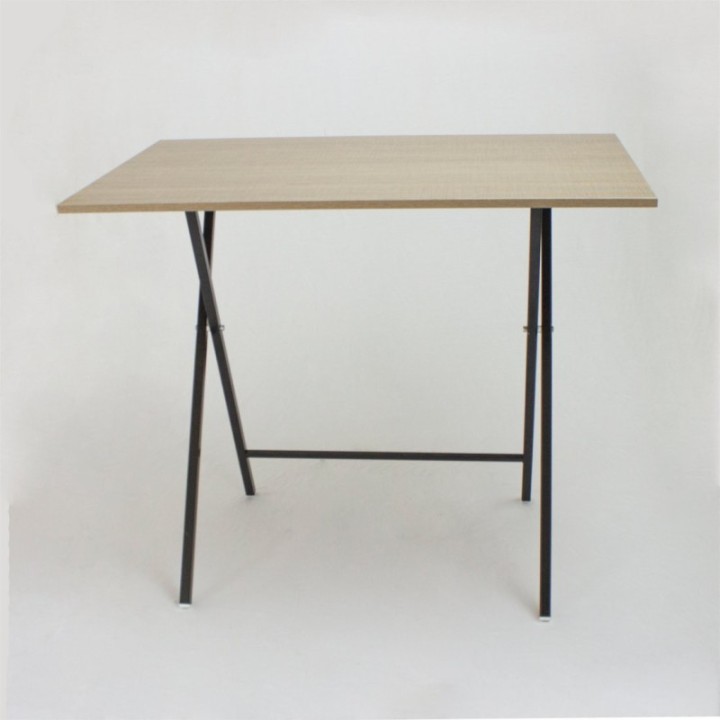 Mesa Escritorio Plegable Mallado Y Negro 90cm