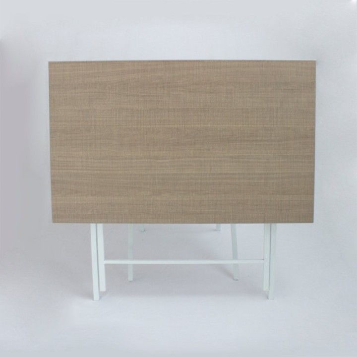 Mesa Escritorio Plegable Mallado Y Blanco 90cm