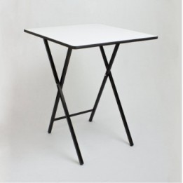 Mesa Escritorio Plegable Blanco y Negro Bn 60cm
