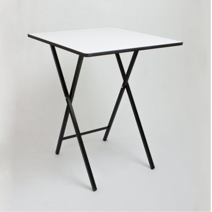 Mesa Escritorio Plegable Blanco y Negro Bn 60cm