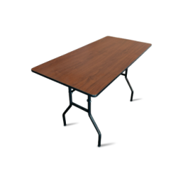 Mesa plegable color Cedro 60x120x75