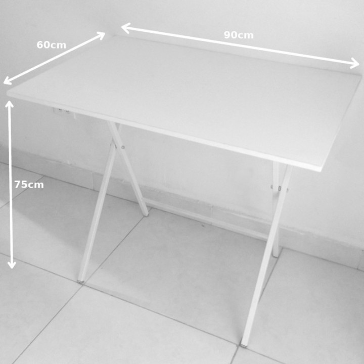 Mesa Escritorio Plegable Mallado Y Negro 90cm