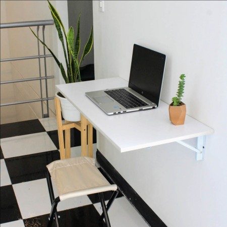 Mesa de trabajo plegable para montar en la pared, mesa de comedor de  cocina, mesa de estudio de pared, mesa auxiliar de doble soporte, con  accesorios
