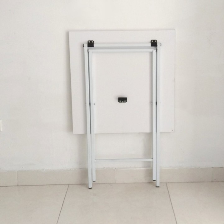 Escritorio blanco pequeño plegable de madera para computadora de 60cm