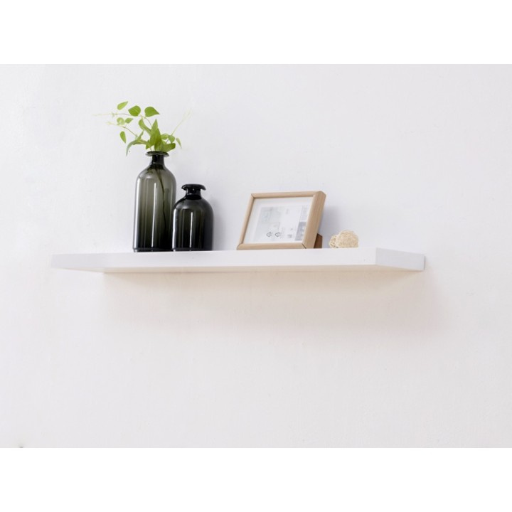 Repisa en madera, blanco, 30cm largo, 10cm Fondo