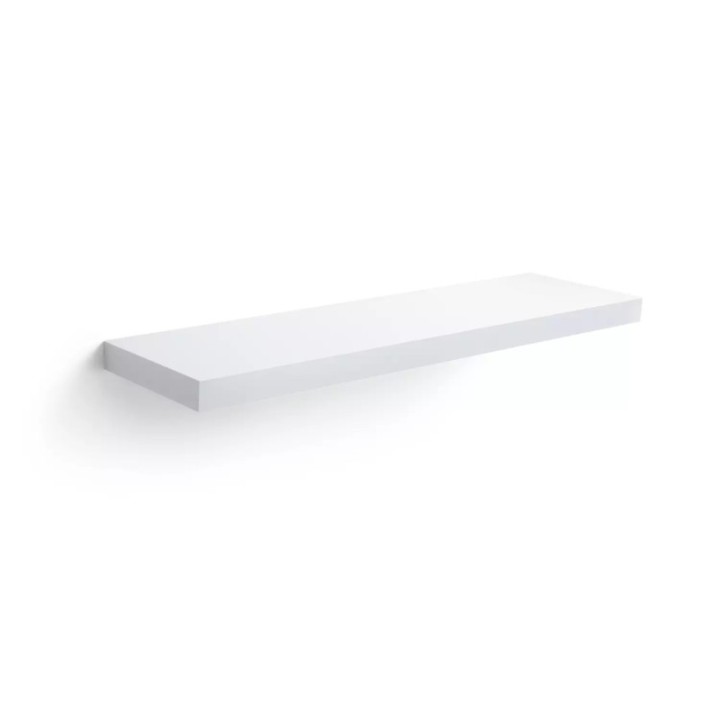 Repisa en madera, blanco, 30cm largo, 10cm Fondo